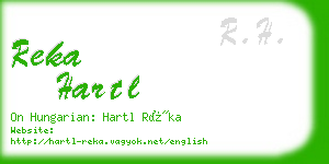 reka hartl business card